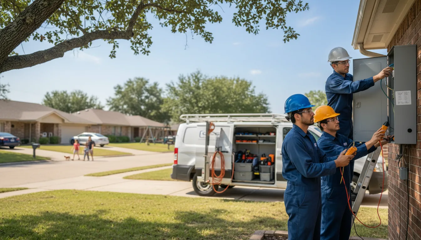 Certified electrician providing emergency electrical services in Pooler, GA
